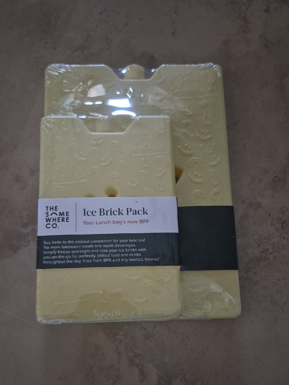 Ice Brick Pack in Pale Yellow